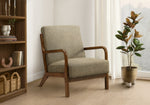 Vera Light Brown Fabric Accent Chair | Ortholuxe Home
