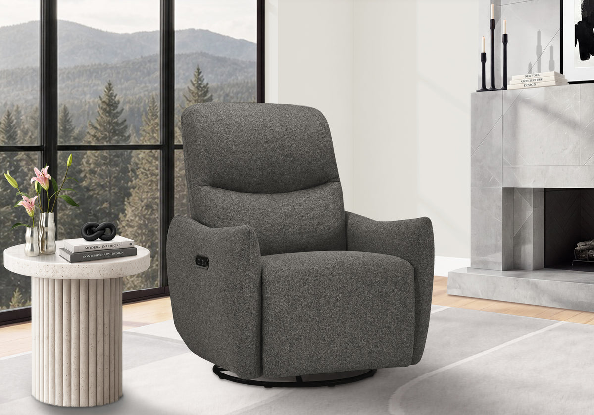 Zelda Grey Lumos Reclining Chair | Ortholuxe Home