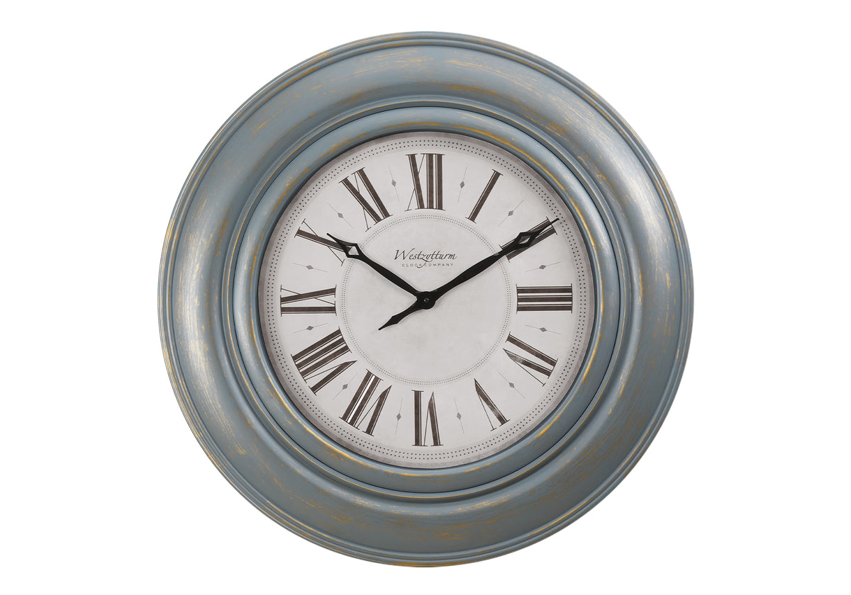 Blake Antique Blue Wall Clock | Ortholuxe Home - Photo 2