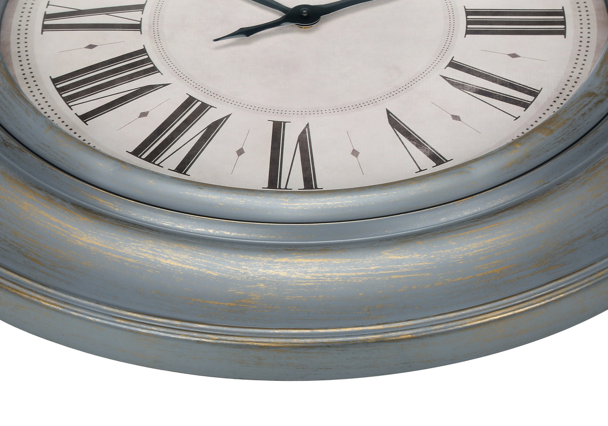 Blake Antique Blue Wall Clock | Ortholuxe Home - Photo 3
