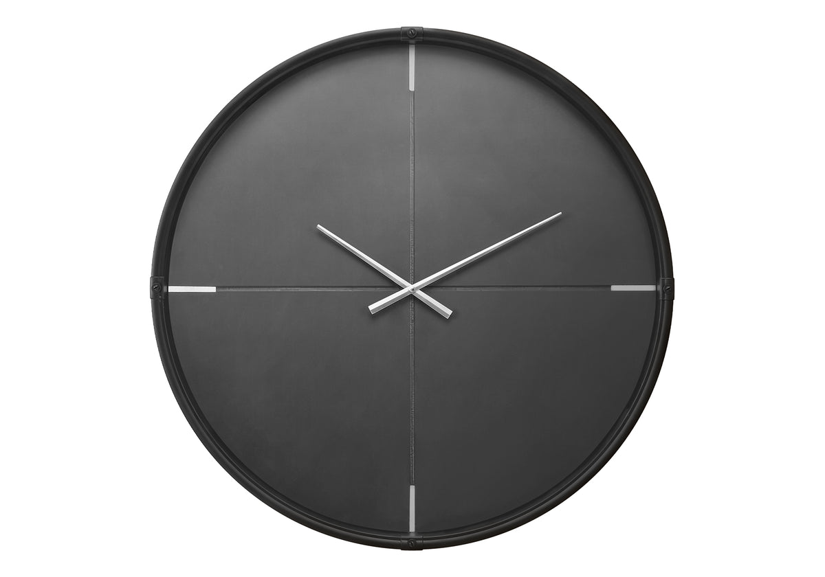 Cole Black Wall Clock | Ortholuxe Home - Photo 2