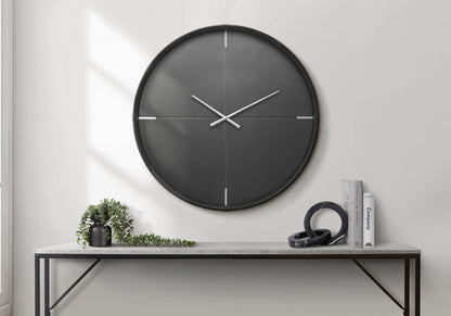 Cole Black Wall Clock | Ortholuxe Home