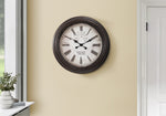 Drake Brown Wall Clock | Ortholuxe Home
