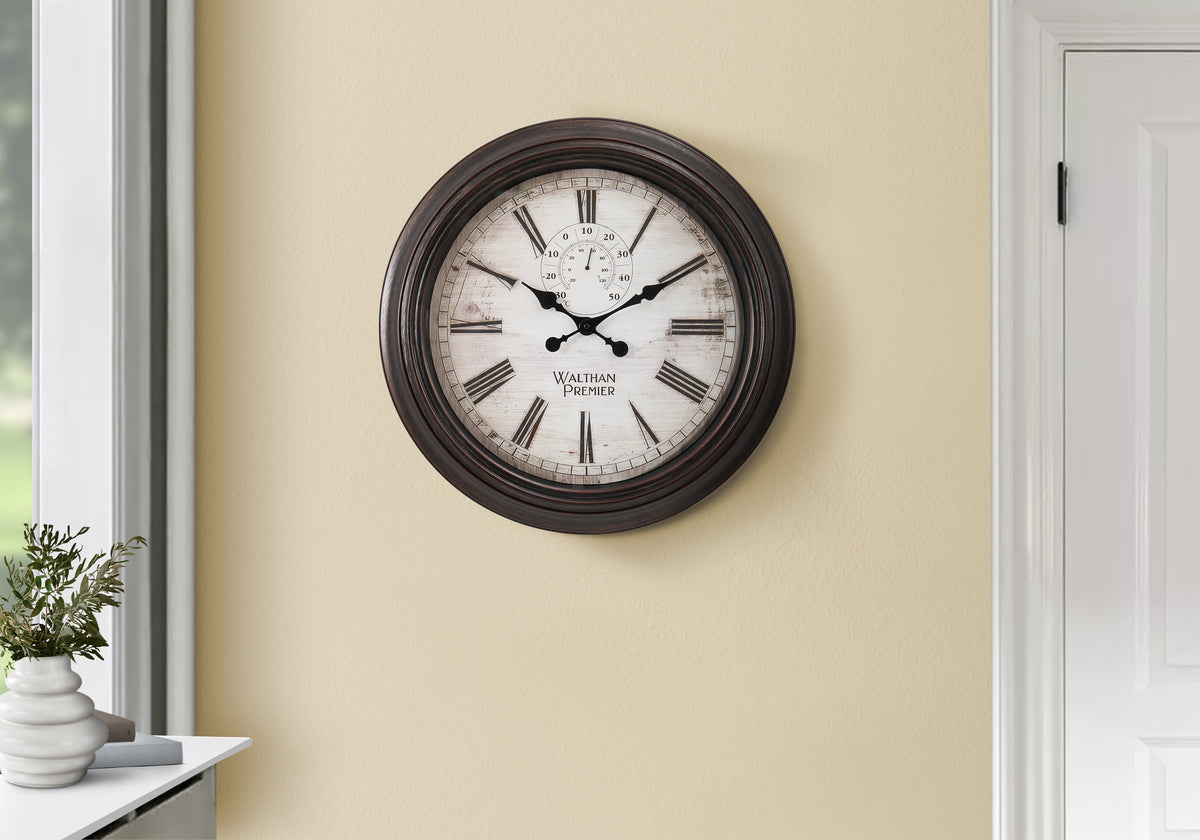 Drake Brown Wall Clock | Ortholuxe Home