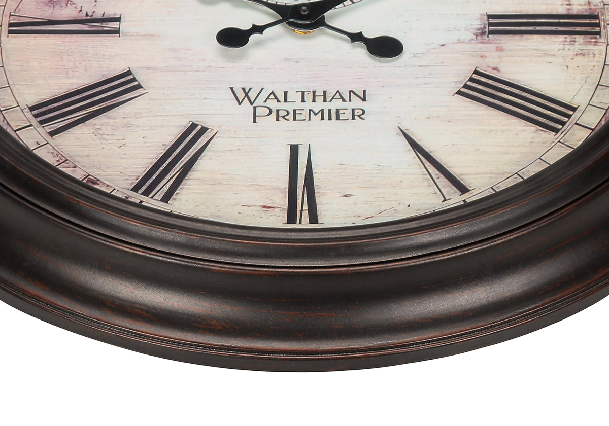Drake Brown Wall Clock | Ortholuxe Home - Photo 3