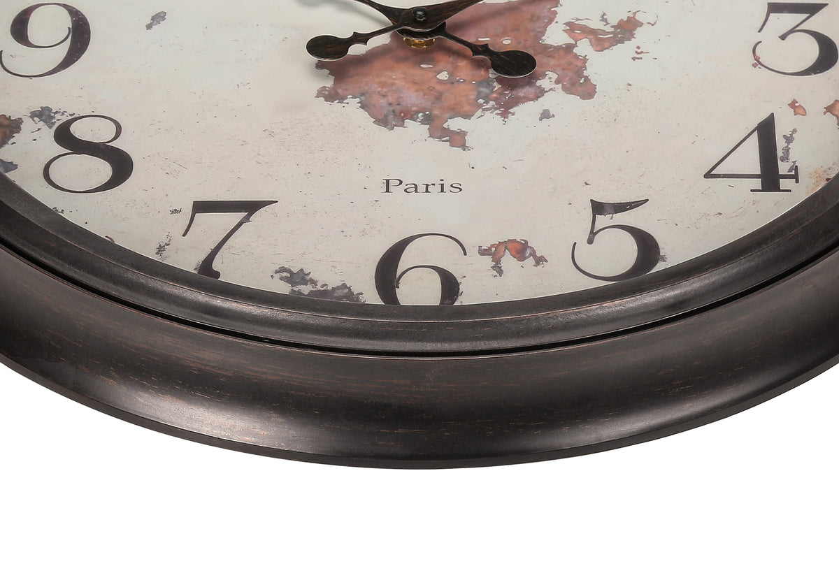 Drake Brown Wall Clock | Ortholuxe Home - Photo 3