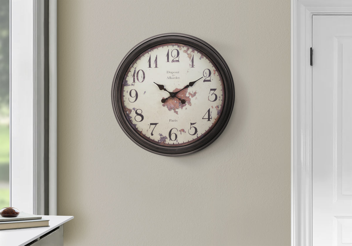 Drake Brown Wall Clock | Ortholuxe Home
