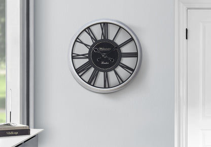 Ellis Black Wall Clock | Ortholuxe Home