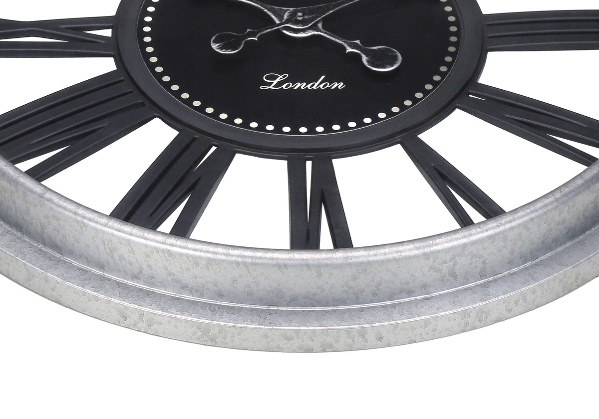 Ellis Black Wall Clock | Ortholuxe Home - Photo 3