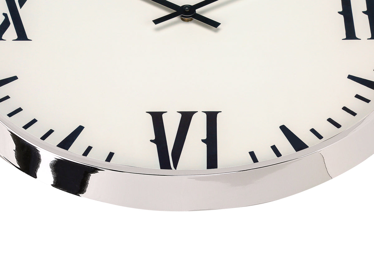Flynn White Wall Clock | Ortholuxe Home - Photo 3