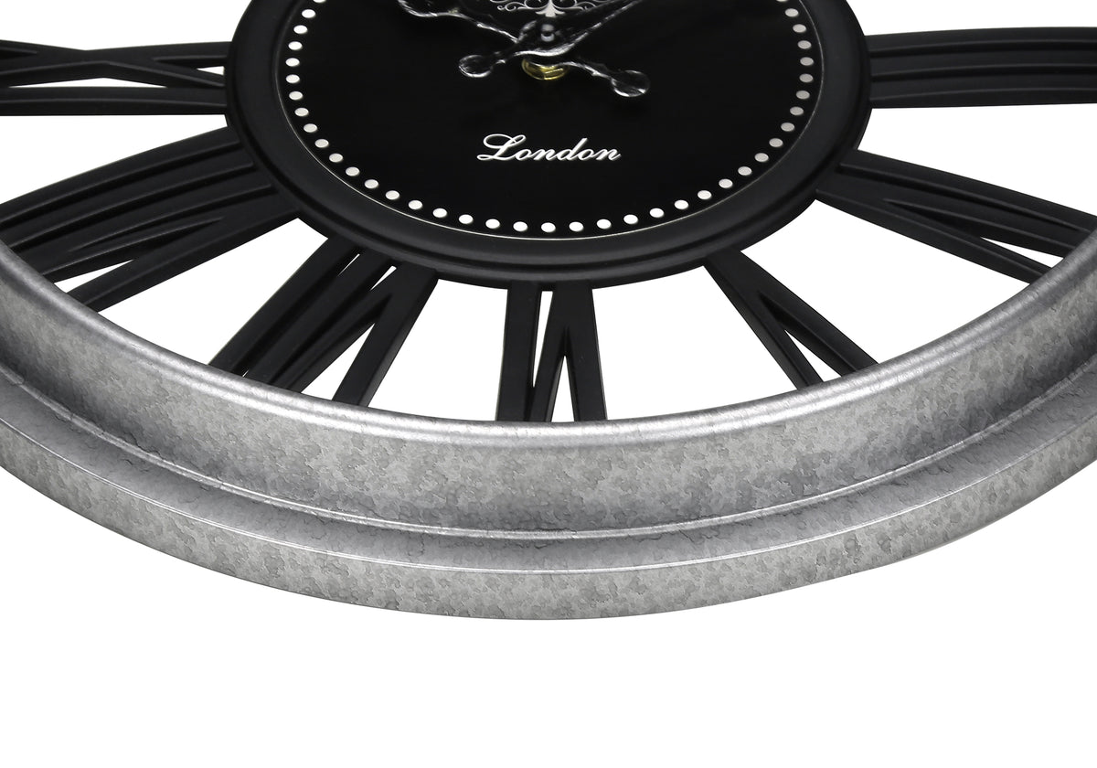 Hudson Black Wall Clock | Ortholuxe Home - Photo 3