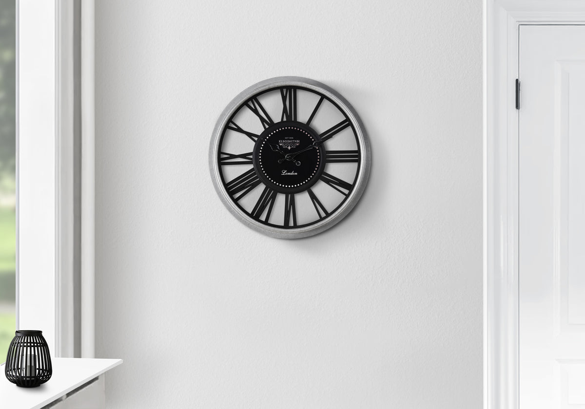 Hudson Black Wall Clock | Ortholuxe Home