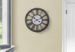 Jensen Antique Black Wall Clock | Ortholuxe Home