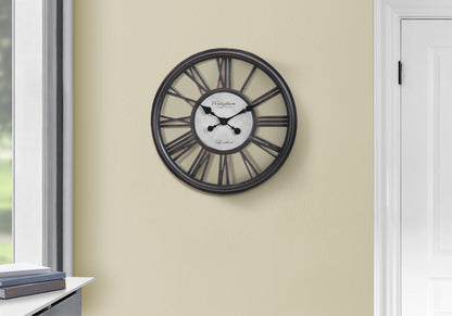 Jensen Antique Black Wall Clock | Ortholuxe Home