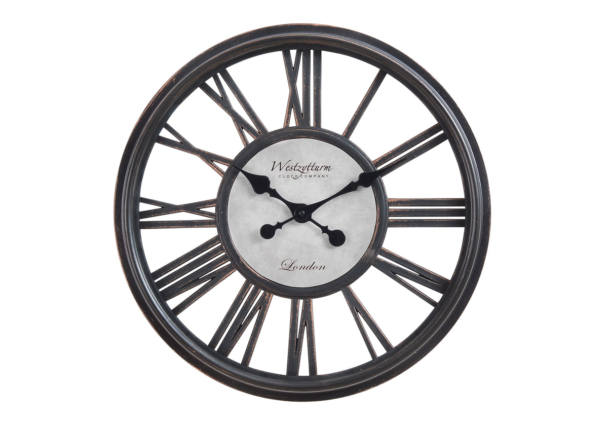 Jensen Antique Black Wall Clock | Ortholuxe Home - Photo 2
