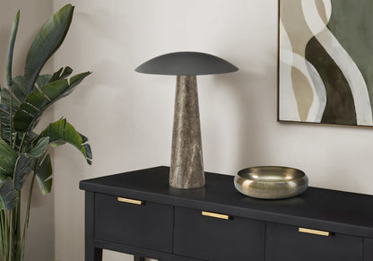Enzo Grey Resin Table Lamp | Ortholuxe Home
