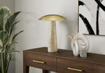 Enzo Beige Resin & Gold Shade Table Lamp | Ortholuxe Home