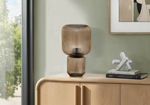Enzo Gold Glass Table Lamp | Ortholuxe Home