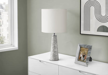 Felix Grey Marble Table Lamp | Ortholuxe Home