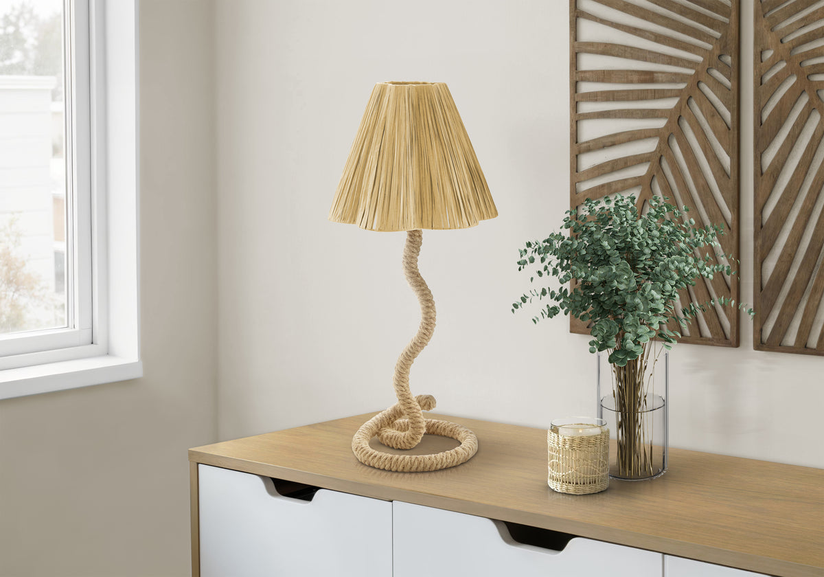Gio Natural Rope Table Lamp | Ortholuxe Home