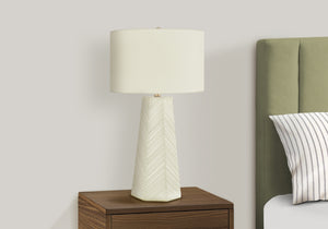Wolfe White Ceramic Table Lamp | Ortholuxe Home - Photo 2