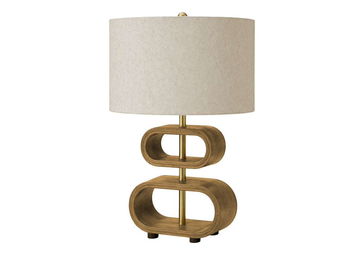 Wolfe Brown Wood Table Lamp | Ortholuxe Home - Photo 2