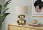 Wolfe Brown Wood Table Lamp | Ortholuxe Home