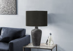 Alder Black Ceramic Table Lamp | Ortholuxe Home