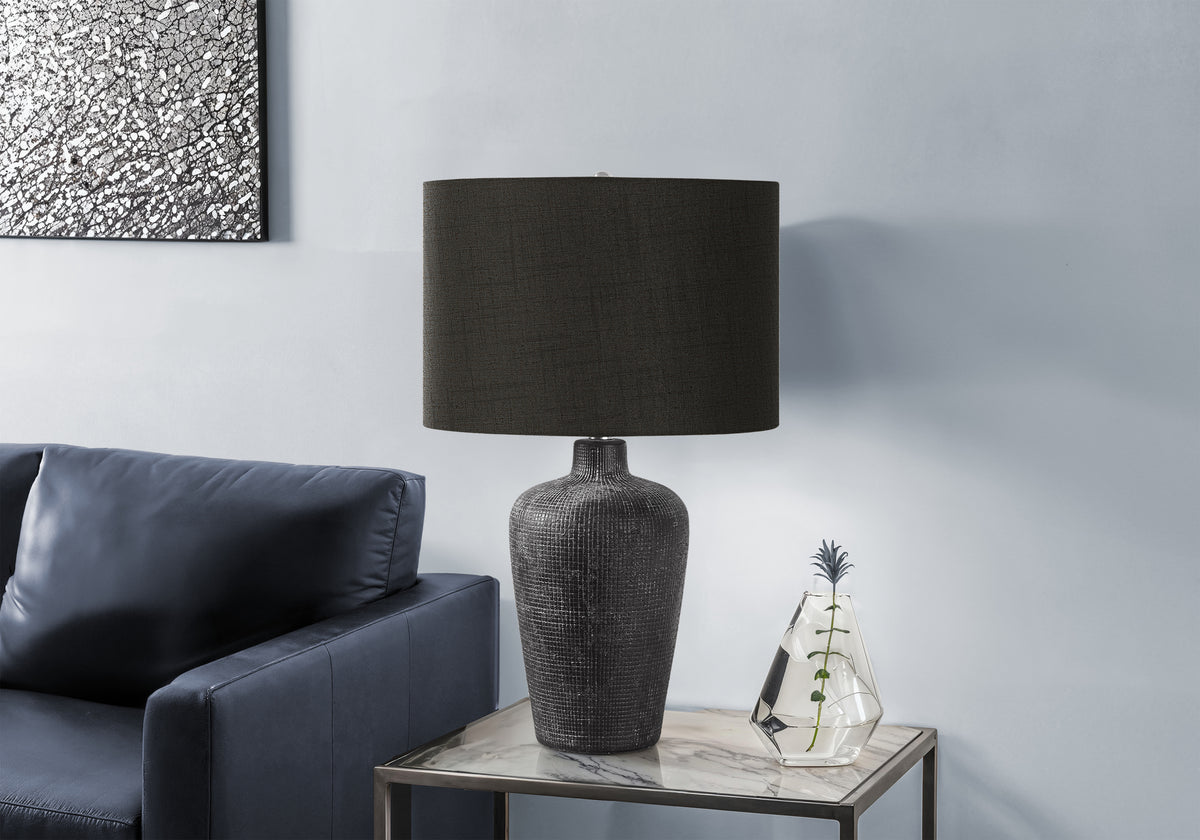 Alder Black Ceramic Table Lamp | Ortholuxe Home