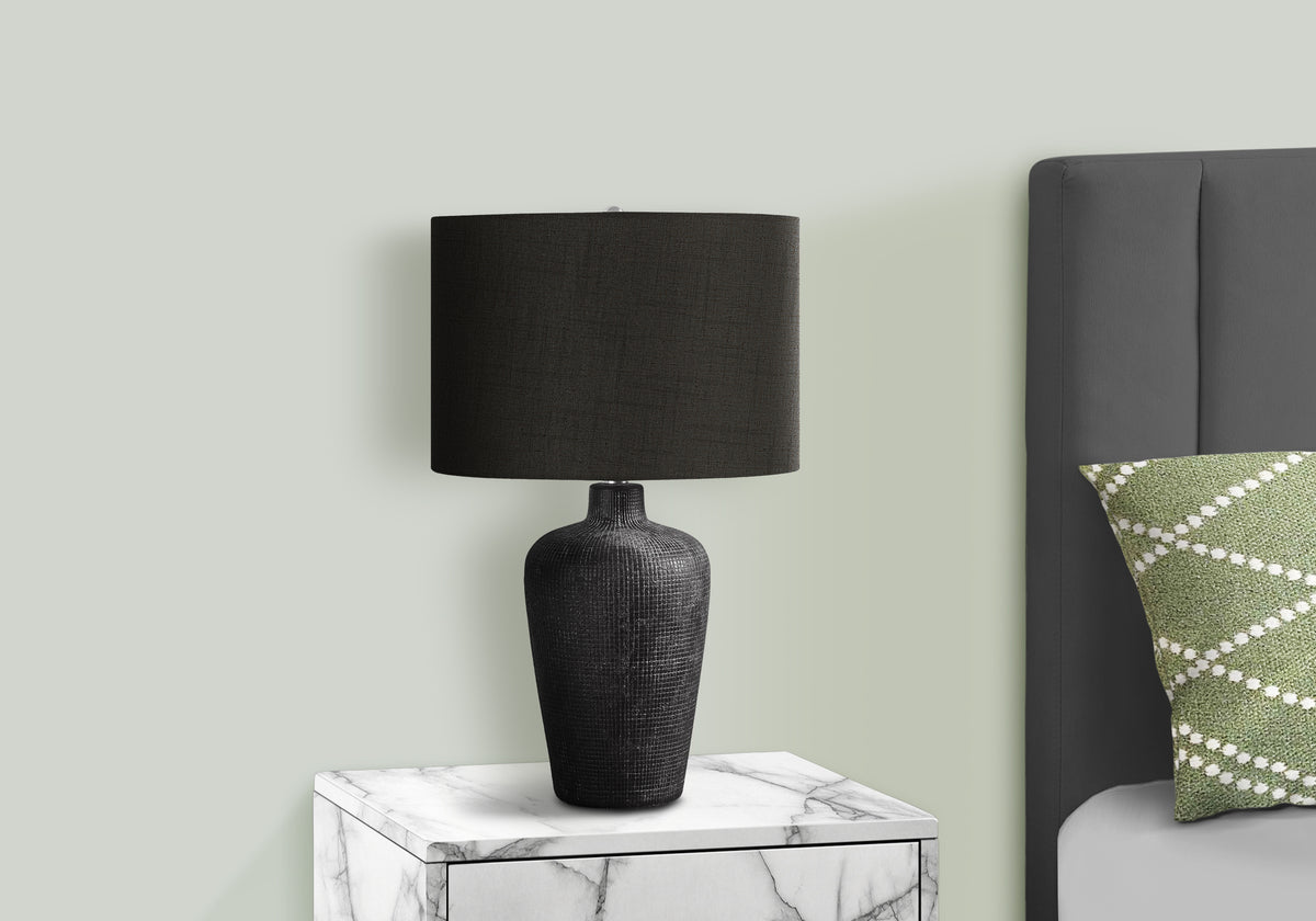 Alder Black Ceramic Table Lamp | Ortholuxe Home - Photo 2