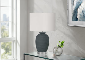 Alder Blue Ceramic Table Lamp | Ortholuxe Home