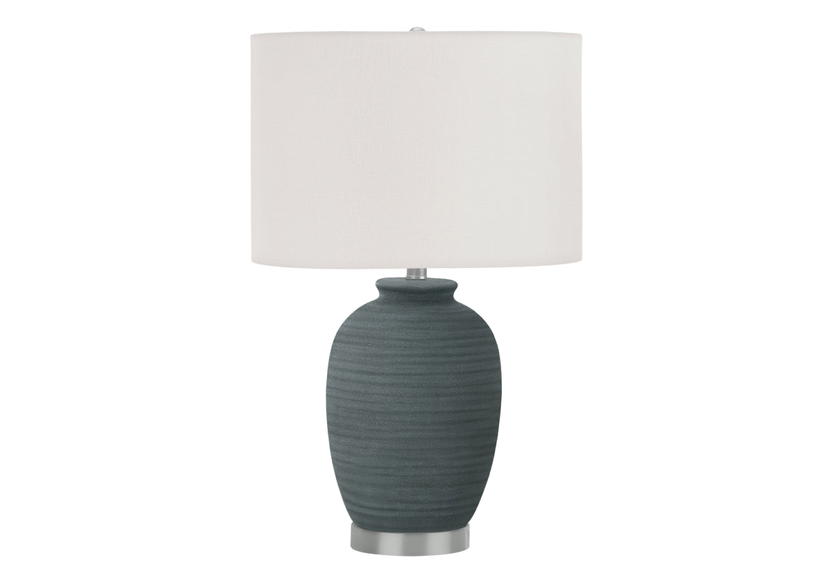 Alder Blue Ceramic Table Lamp | Ortholuxe Home - Photo 3