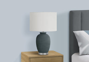 Alder Blue Ceramic Table Lamp | Ortholuxe Home - Photo 2