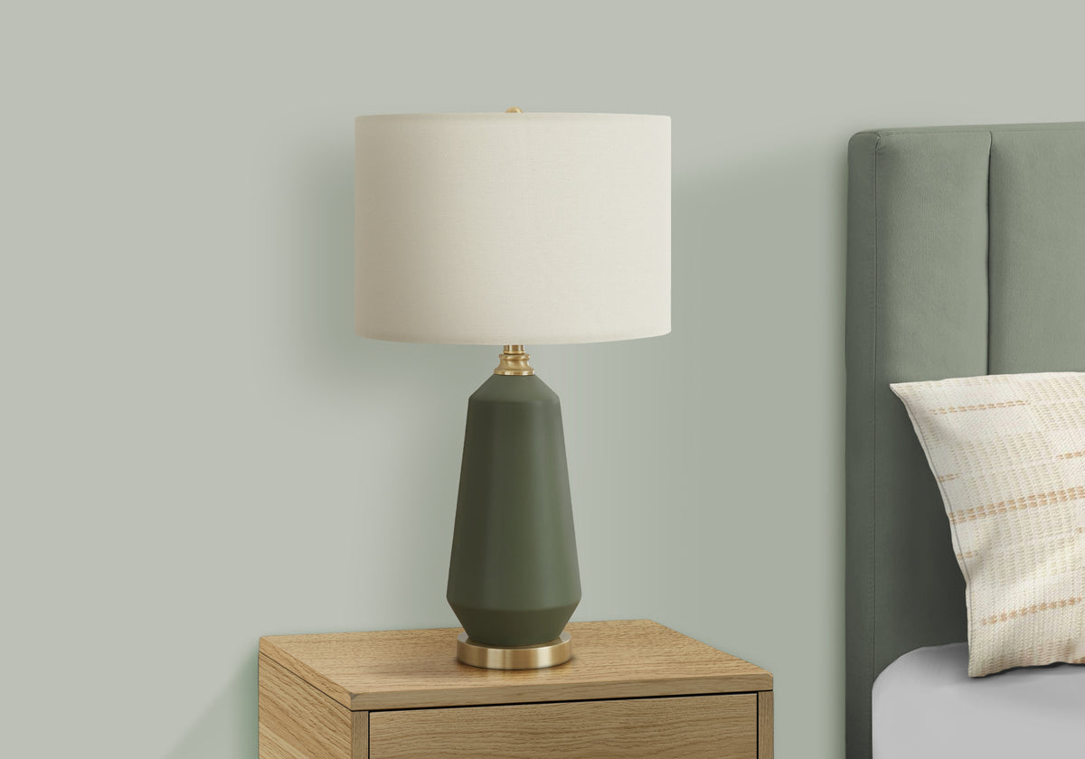 Alder Green Ceramic Table Lamp | Ortholuxe Home - Photo 2
