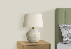 Aspen Cream Concrete Table Lamp | Ortholuxe Home - Photo 2