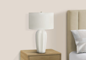 Aspen Cream Ceramic Table Lamp | Ortholuxe Home - Photo 2