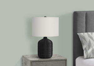 Aspen Black Rattan Table Lamp | Ortholuxe Home - Photo 2