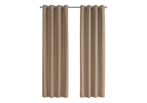 Violet X Brown Solid Blackout Curtain Panel (Set of 2) | Ortholuxe Home - Photo 2