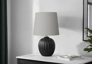 Ember Black Resin Table Lamp | Ortholuxe Home