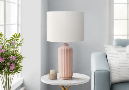 Indigo Pink Ceramic Table Lamp | Ortholuxe Home