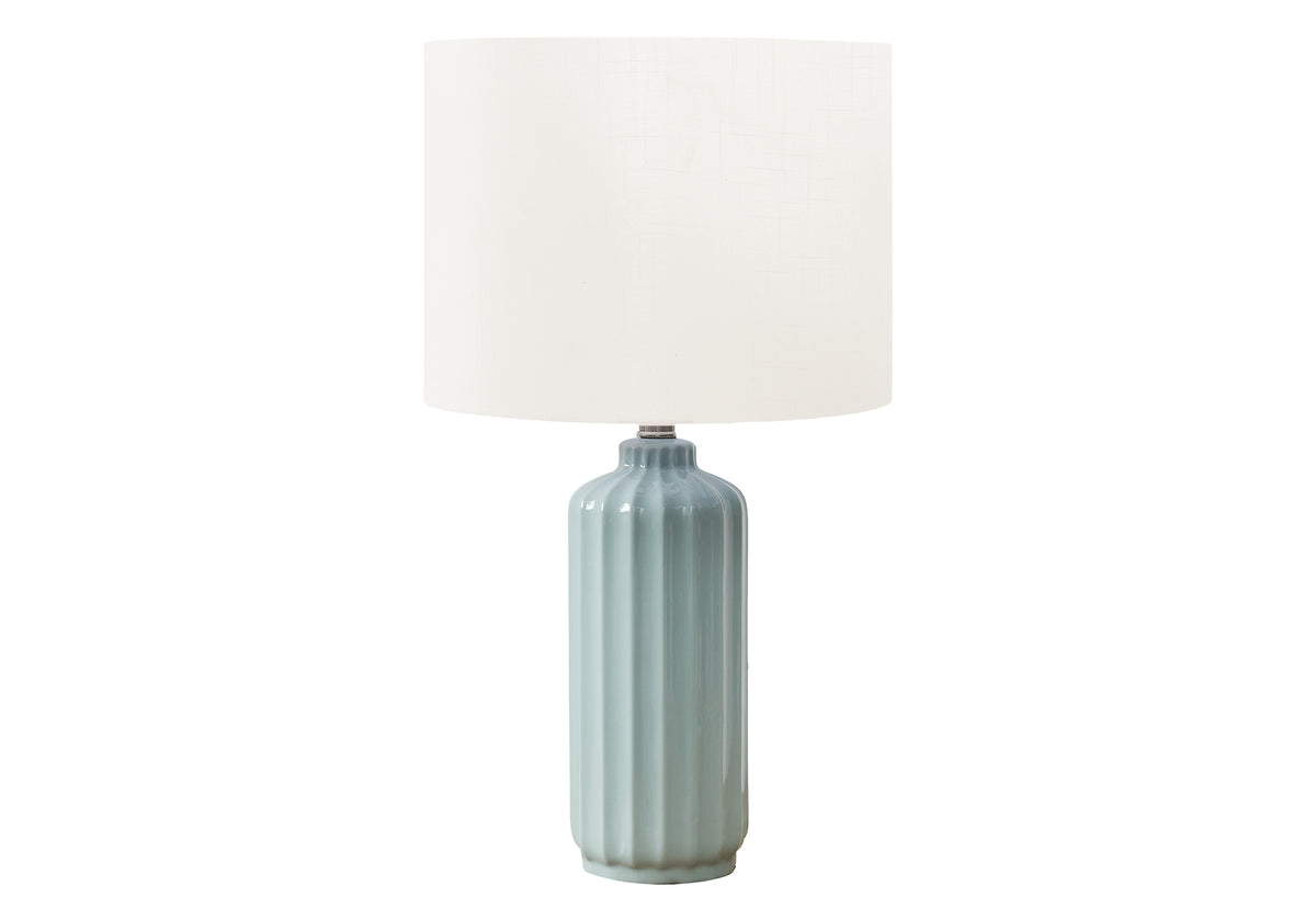 Indigo Green Ceramic Table Lamp | Ortholuxe Home - Photo 2