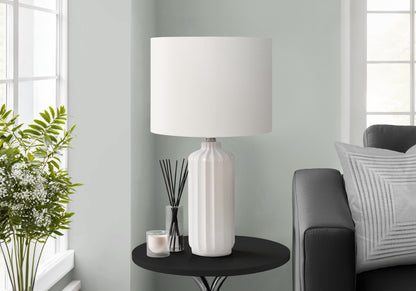 Indigo Cream Ceramic Table Lamp | Ortholuxe Home