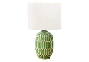Indigo Green Ceramic Table Lamp | Ortholuxe Home - Photo 2