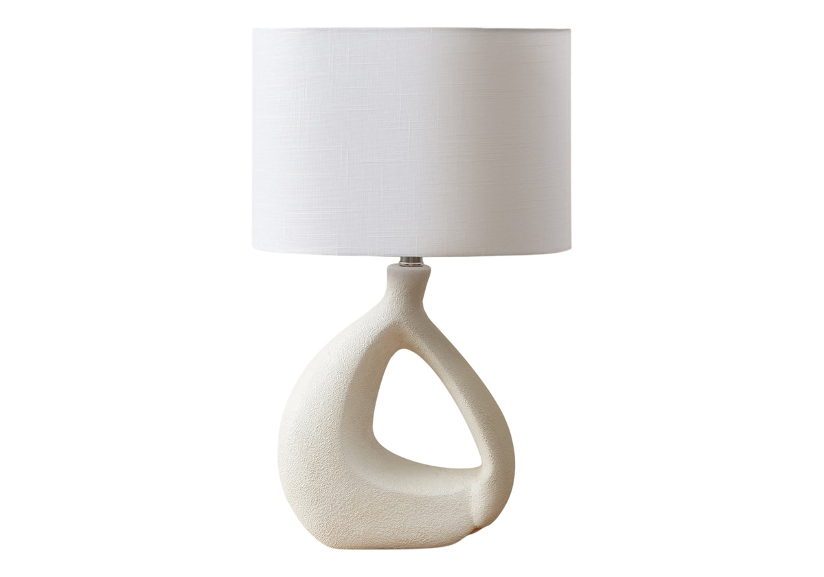Opal Ivory Resin Table Lamp | Ortholuxe Home - Photo 2