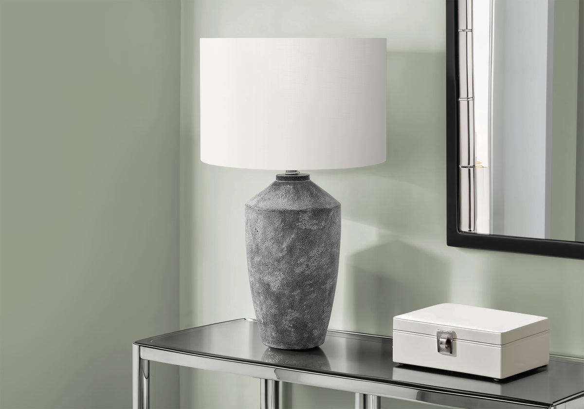 Ruby Grey Concrete Table Lamp | Ortholuxe Home
