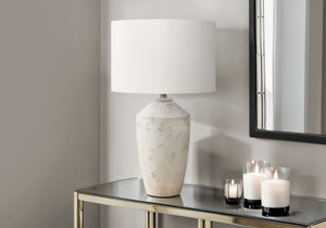 Ruby Ivory Concrete Table Lamp | Ortholuxe Home