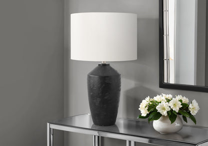 Ruby Black Concrete Table Lamp | Ortholuxe Home