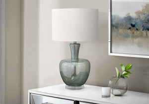 Ruby Sea Green Glass Table Lamp | Ortholuxe Home