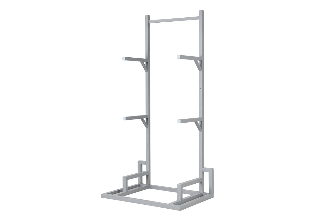 Sapphire Silver Metal TV Console Display Rack | Ortholuxe Home