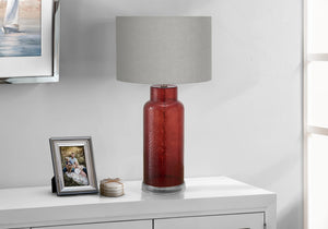 Sapphire Red Glass Table Lamp | Ortholuxe Home
